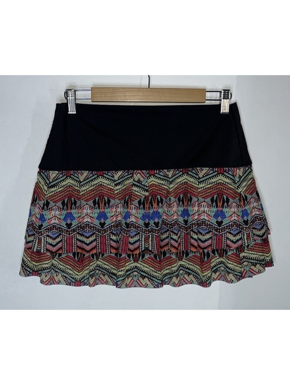 Bethanie Mattek-Sands x Lucky In Love Tennis Skirt Skort Colorful Tribal Size XL
